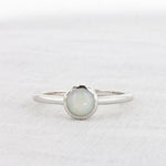 Load image into Gallery viewer, Bezel Set Opal Ring in White Gold
