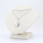 Load image into Gallery viewer, Oval Locket w/Diamond accent in Streling Silver
