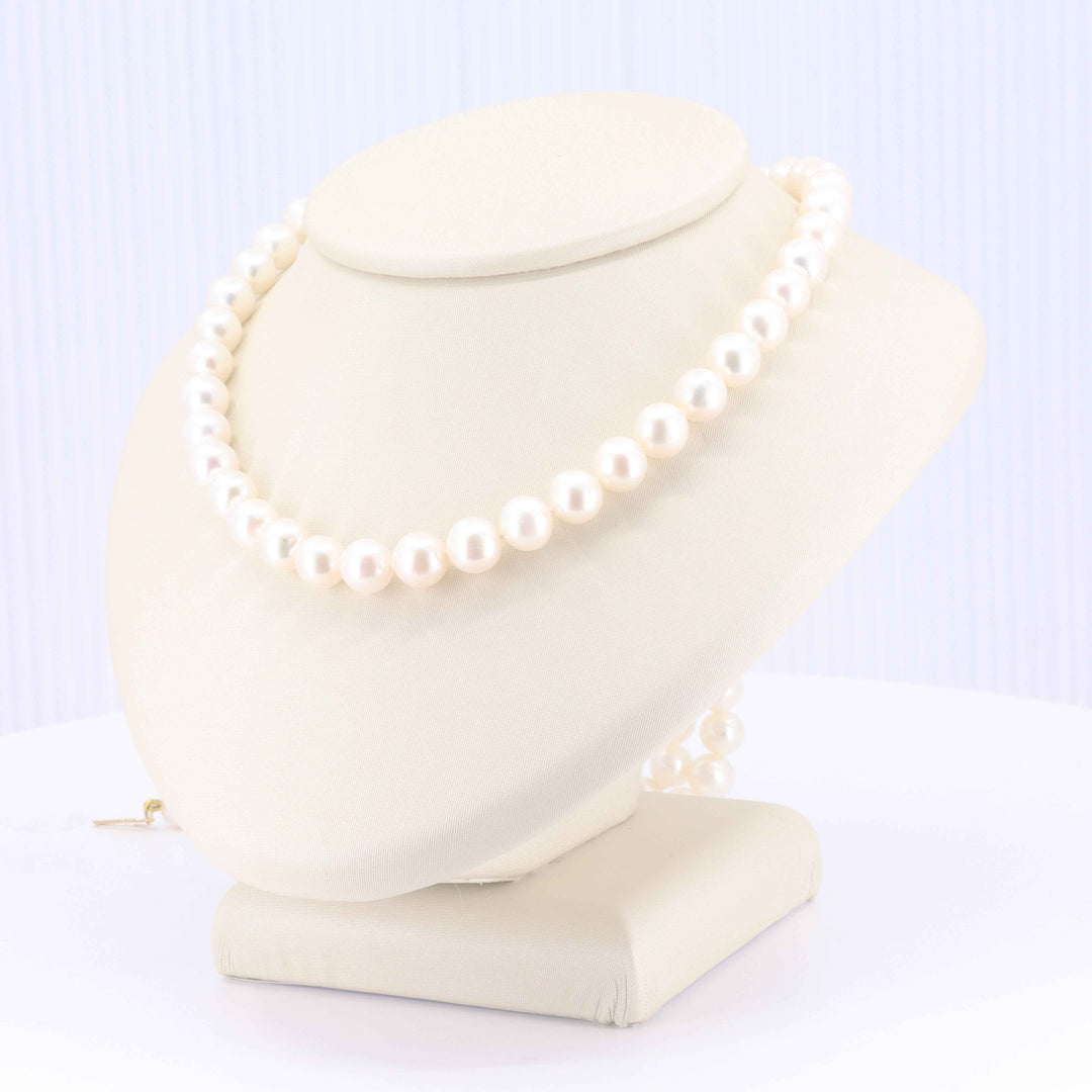 Freshwater Pearl Strand Necklace, with 14K Yellow Gold Clasp, 18 inch - Kizer Cummings Jewelers