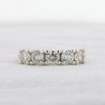 Load image into Gallery viewer, Five Stone Diamond Anniversary Band in White Gold - 1.50cttw
