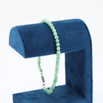 Load image into Gallery viewer, Aventurine Bead Strand Bracelet, 4mm Round Beads with Sterling Silver Clasp, 8 inches