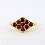 Load image into Gallery viewer, Copper Garnet Kite-Shape Ring