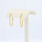 Load image into Gallery viewer, Rope Chain Drop Earrings in 10K Yellow Gold