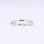Load image into Gallery viewer, Petite Engraved Band in White Gold
