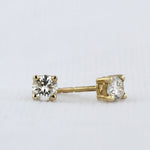 Load image into Gallery viewer, Diamond Stud Earrings in Yellow Gold - 0.28cttw
