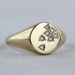 Load image into Gallery viewer, Scattered Diamond Ring in Yellow Gold with Diamonds