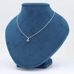 Load image into Gallery viewer, Blue Topaz Solitaire Pendant, 0.56ct in Sterling Silver, 18 inch Chain