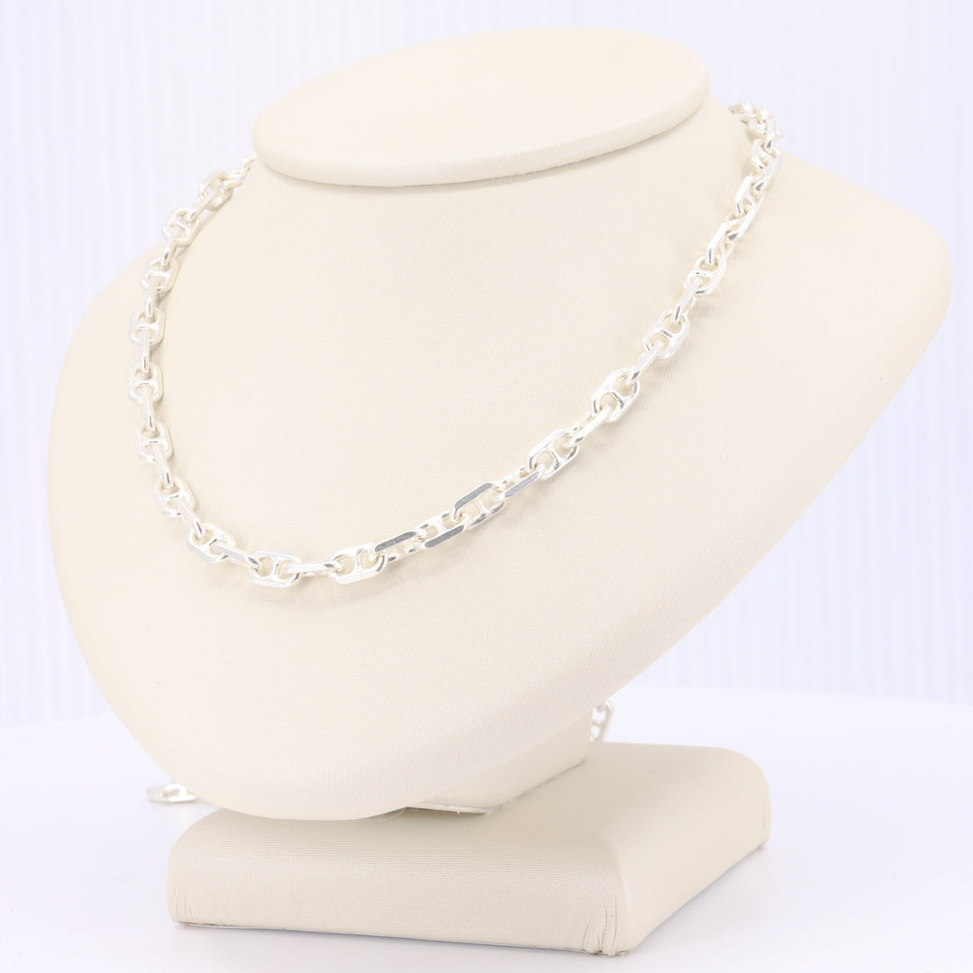 Sterling Silver Anchor Chain 4.4mm 24"