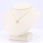 Load image into Gallery viewer, Diamond Quatrefoil Pendant, 0.25cttw in 14K Yellow Gold, 18 inch Chain - Kizer Cummings Jewelers