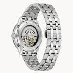 Load image into Gallery viewer, Bulova Sutton- Emerald Green Round Mechanical Face w/White Metal Features and Band