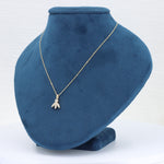 Load image into Gallery viewer, Diamond Tri Leaf Pendant, 0.31cttw in 14K Yellow Gold, 18 inch Chain