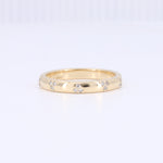 Load image into Gallery viewer, Diamond Triangles Wedding Band in Yellow Gold

