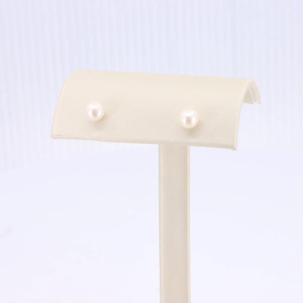 Freshwater Pearl Stud Earrings, 5mm in 14K Yellow Gold - Kizer Cummings Jewelers