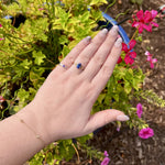 Load image into Gallery viewer, Bezel Set Amethyst Solitaire Ring in White Gold