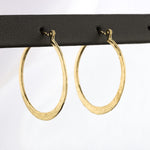Load image into Gallery viewer, Handmade Hammered Hoop Earrings