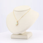 Load image into Gallery viewer, Australian Opal Pear Necklace in Yellow Gold
