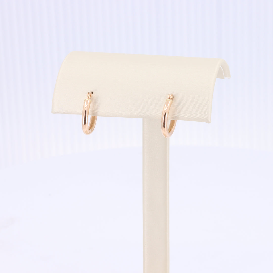 Huggie Earrings in Rose Gold