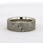 Load image into Gallery viewer, Supernova Pattern Damascus Steel Ring
