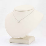 Load image into Gallery viewer, Oval Diamond East West Slide Pendant, 0.40ct G SI1 in 14K White Gold, 18 inch Chain - Kizer Cummings Jewelers