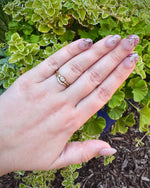 Load image into Gallery viewer, Curved Diamond Stackable Ring in Yellow Gold
