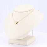 Load image into Gallery viewer, Heart Necklace with Ruby in 14K Yellow Gold
