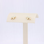 Load image into Gallery viewer, Australian Opal Bubble Cluster Earrings in Yellow Gold
