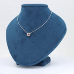 Load image into Gallery viewer, Garnet Station Necklace, 0.61ct in Sterling Silver, 18 inch