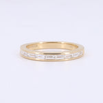 Load image into Gallery viewer, Baguette Diamond Channel Band in Yellow Gold
