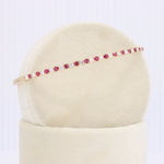Load image into Gallery viewer, Ruby and Diamond Bangle Bracelet in Yellow Gold
