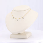 Load image into Gallery viewer, Pear Drops Diamond Station Necklaces