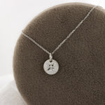 Load image into Gallery viewer, Circle Pendant with Star Diamond in White Gold