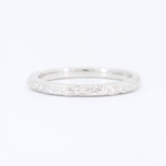 Load image into Gallery viewer, Floral Textured Band in 14K White Gold, 2mm