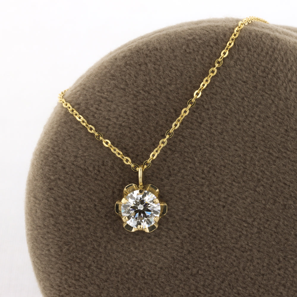 Buttercup Lab Grown Diamond Necklace in Yellow Gold