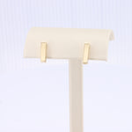 Load image into Gallery viewer, Vertical Gold Bar Post Earrings in Yellow Gold
