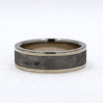 Load image into Gallery viewer, Capella Meteorite Ring with White Gold and Palladium
