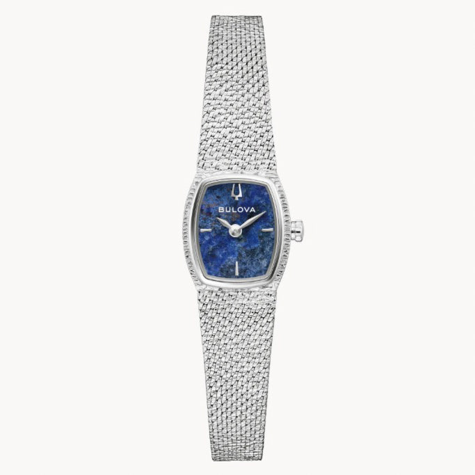 Bulova Goddess of Time- Sodalite Rectangular Face w/ White metal Features and Band