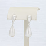 Load image into Gallery viewer, Teardrop Dangle Earrings in Sterling Silver w/14K White Gold Posts
