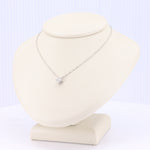 Load image into Gallery viewer, Small Quatrefoil Diamond Pendant in White Gold
