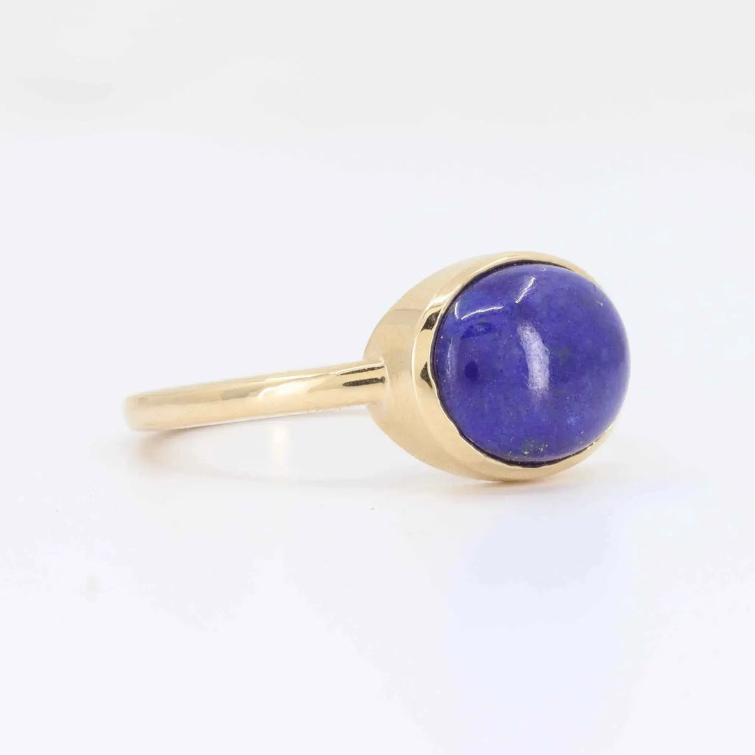 Lapis Ring, 2.02ct Lapis in 14KY Yellow Gold - Kizer Cummings Jewelers