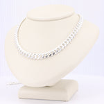 Load image into Gallery viewer, Sterling Silver Rounded Curb Chain 6.1mm 24&quot;
