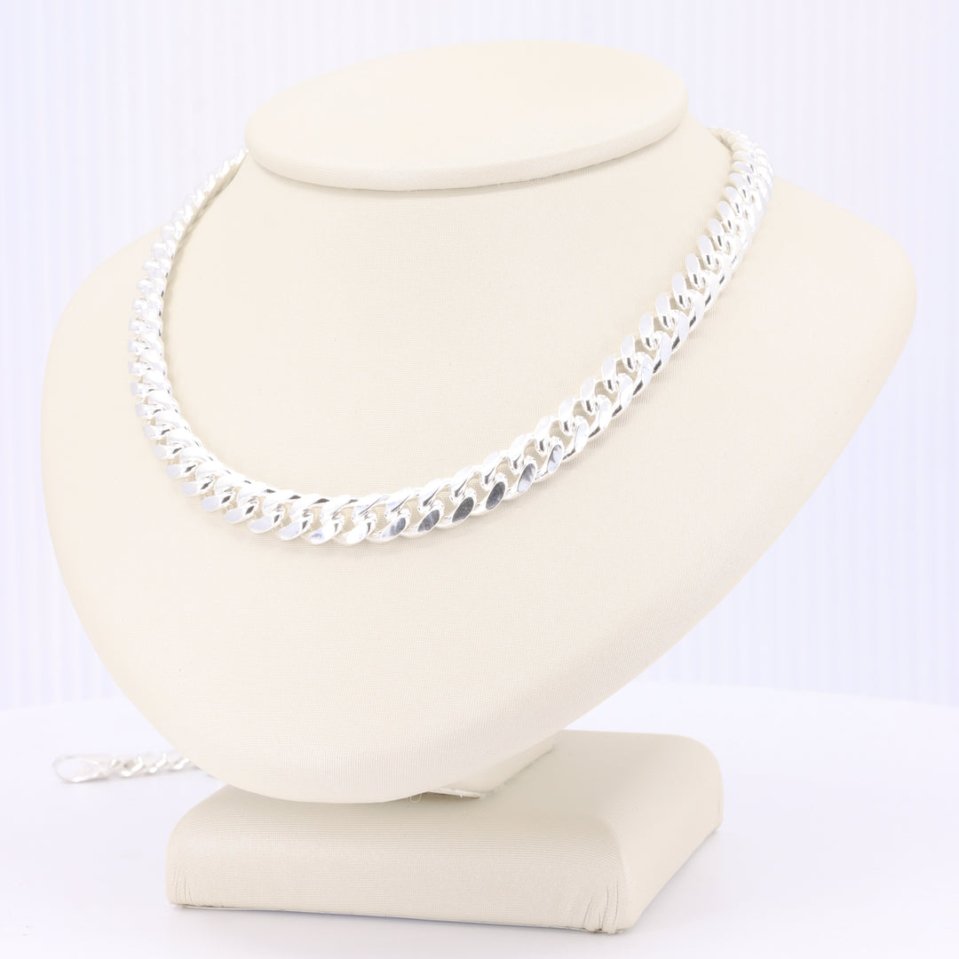 Sterling Silver Rounded Curb Chain 6.1mm 24"