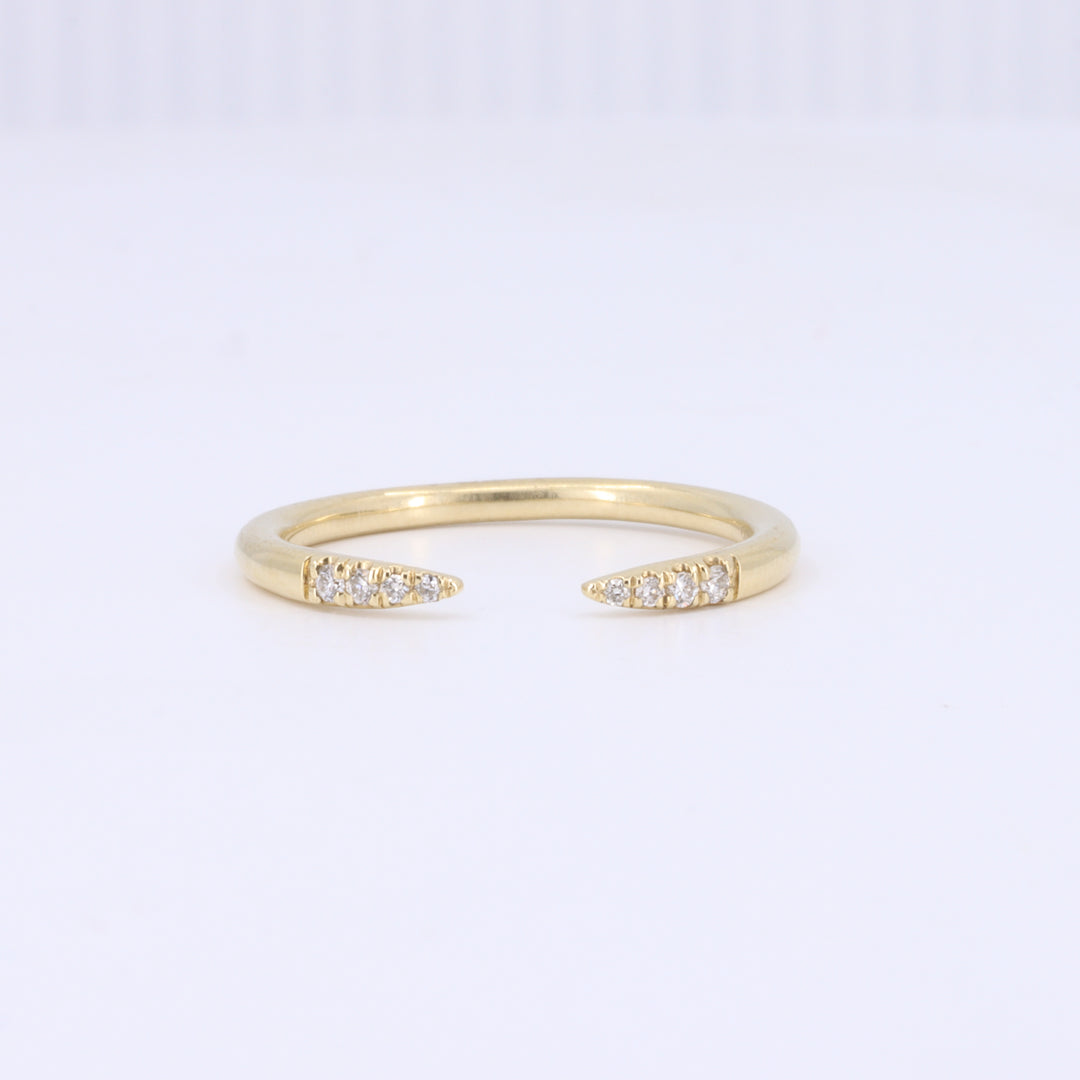 Open Diamond Ring in Yellow Gold
