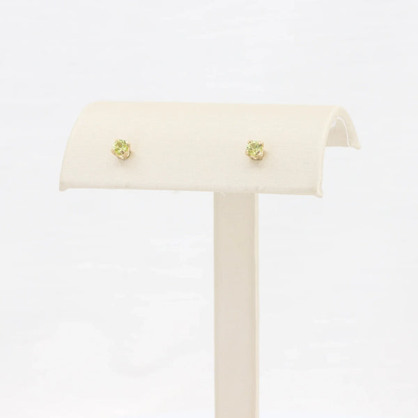 Peridot Stud Earrings, 0.26cttw in 10K Yellow Gold - Kizer Cummings Jewelers