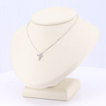 Load image into Gallery viewer, Dainty Diamond Cross Pendant in White Gold
