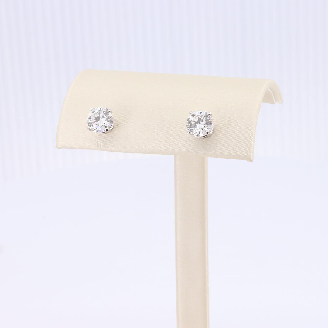 Lab Grown Diamond Studs 2.17cttw  in White Gold