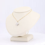 Load image into Gallery viewer, Extra-Large Diamond Quatrefoil Pendant in Two-Toned Gold
