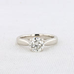 Load image into Gallery viewer, Upcycled 1.37ct Solitaire Engagement Ring in White Gold
