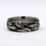 Load image into Gallery viewer, Dragon Lace Pattern Damascus Steel Band