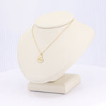 Load image into Gallery viewer, Yellow Gold Heart Pendant Engraved &quot;Love&quot; with Adjustable 16-18&quot; Chain
