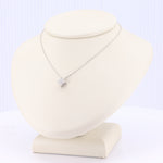 Load image into Gallery viewer, Diamond Quatrefoil Pendant, 0.25cttw in 14K White Gold, 18 inch Chain